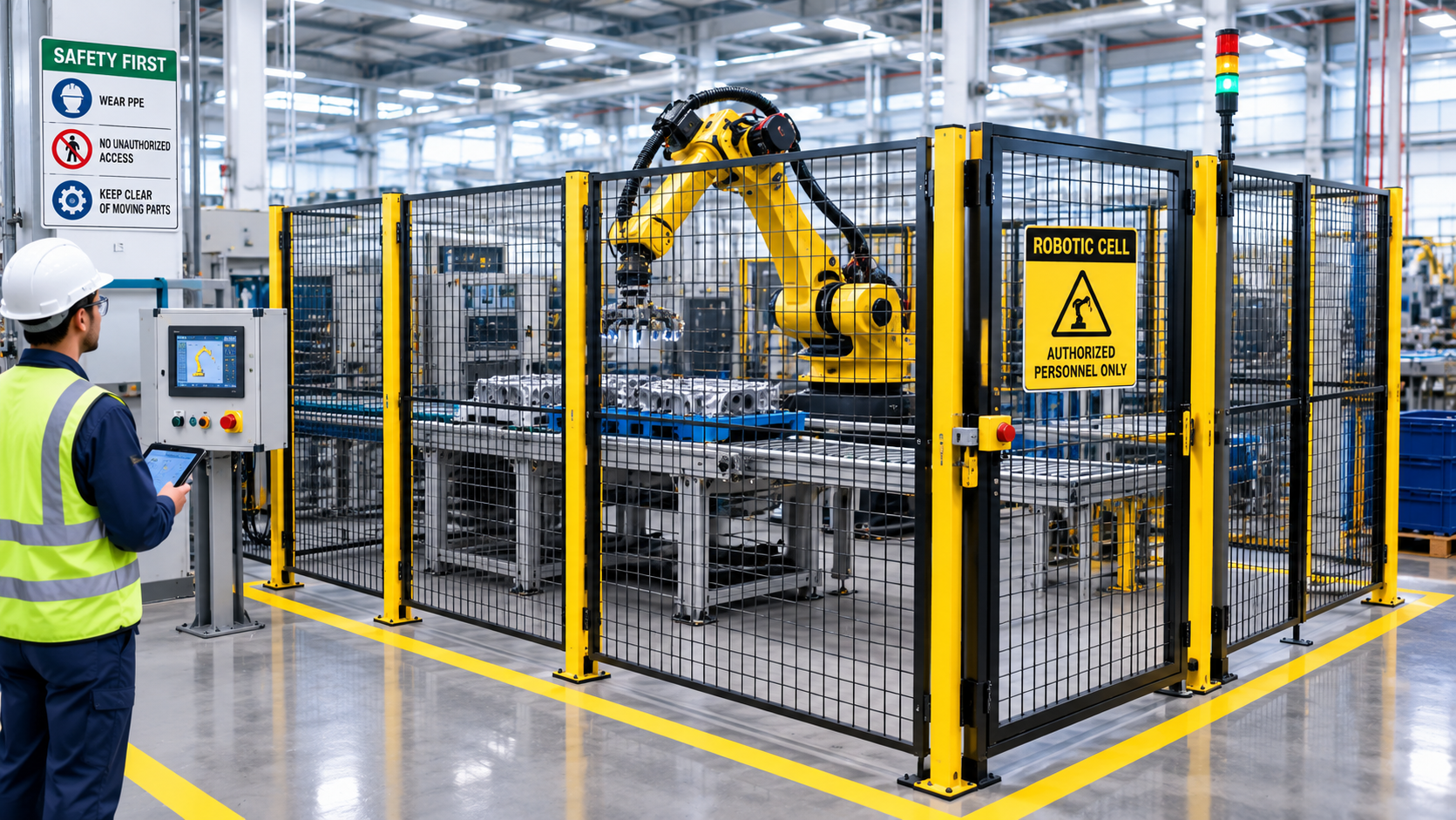 Automated-Manufacturing-Safety-Fencing